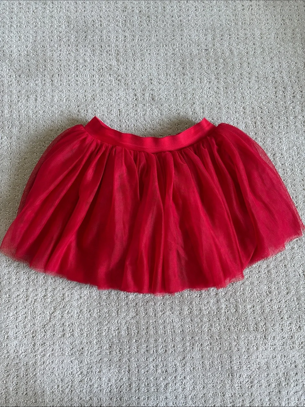 Claire's Bright Red Tulle Skater Skirt